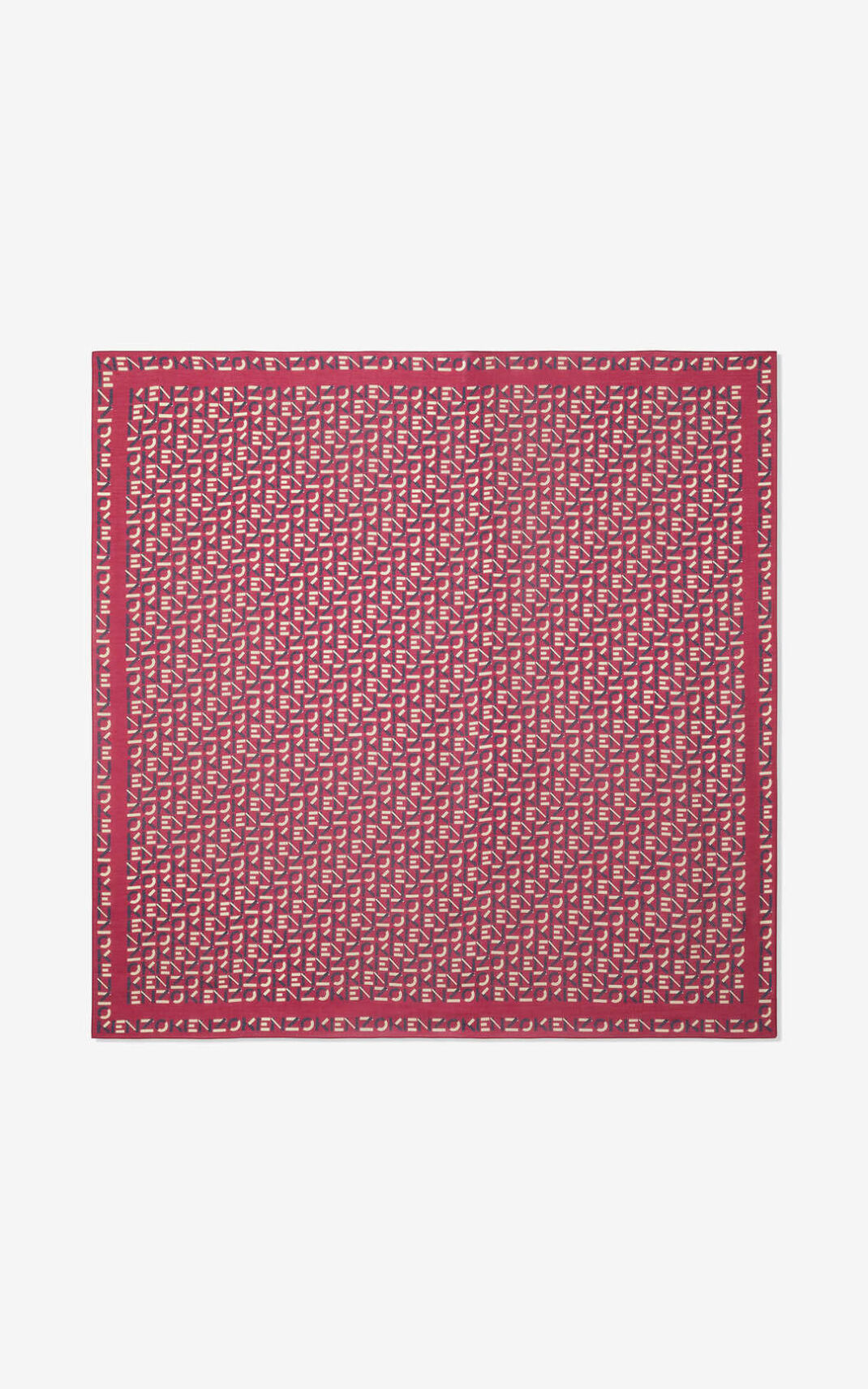 Foulard Kenzo Femme Monogram Foncé ESBQL-7195